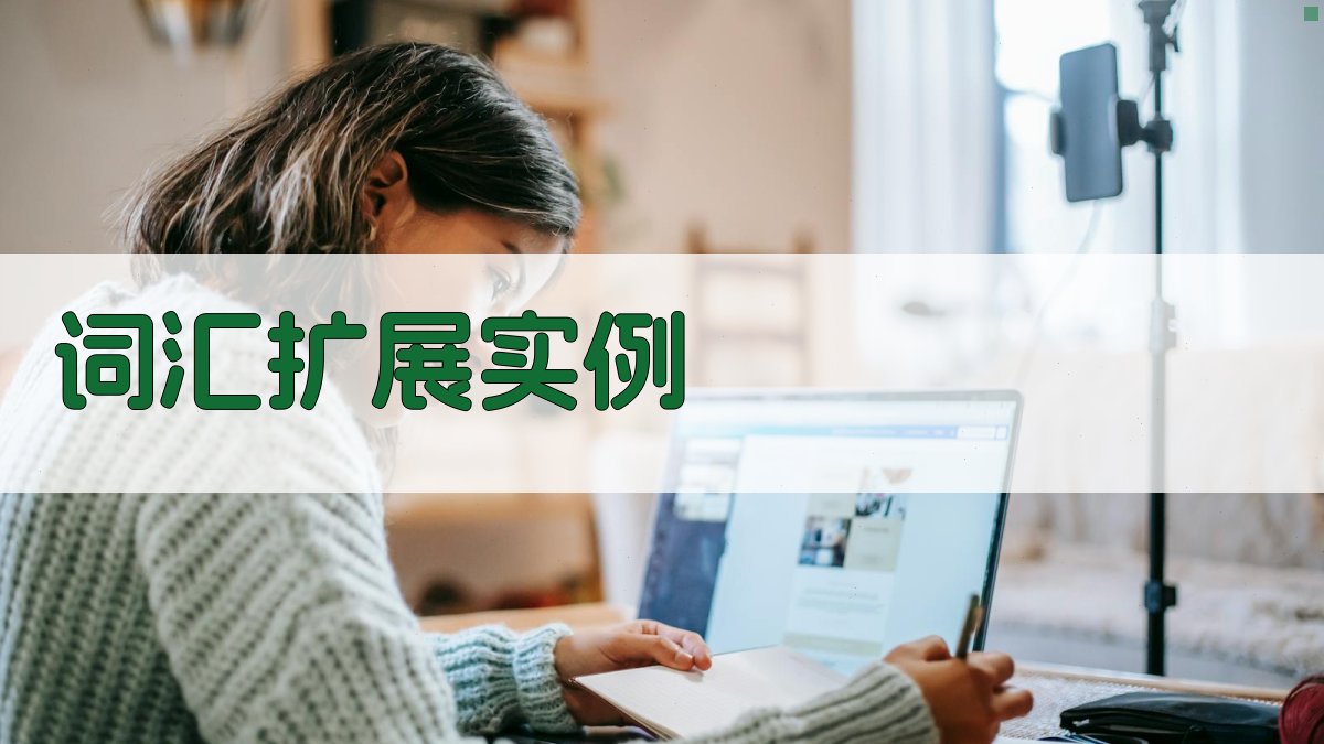 词汇扩展实例 图3