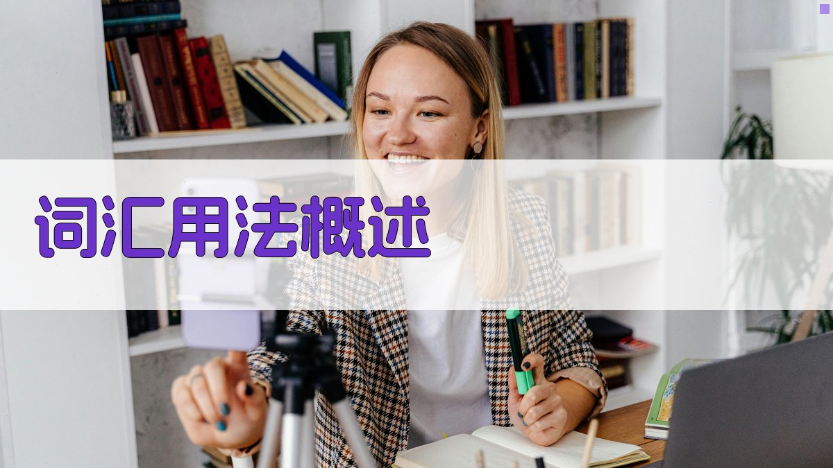 词汇用法概述 图1