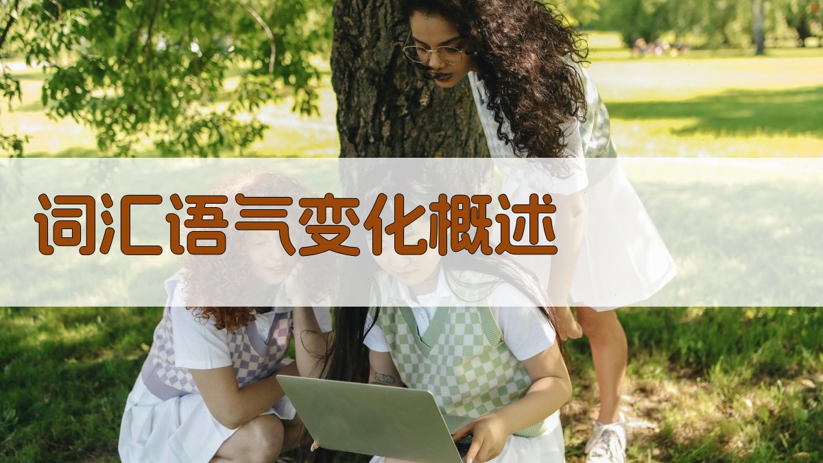 词汇语气变化概述 图1