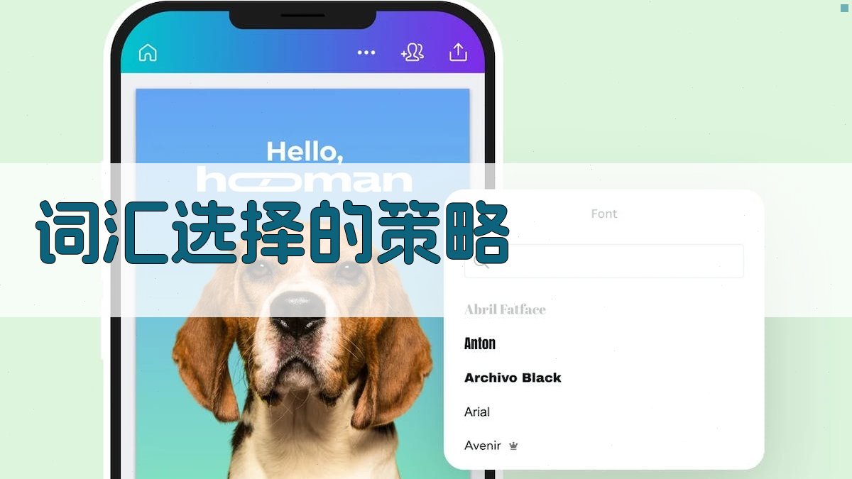 词汇选择的策略 图1