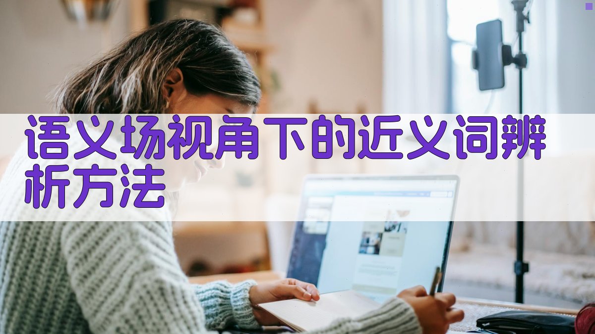 语义场视角下的近义词辨析方法 图4