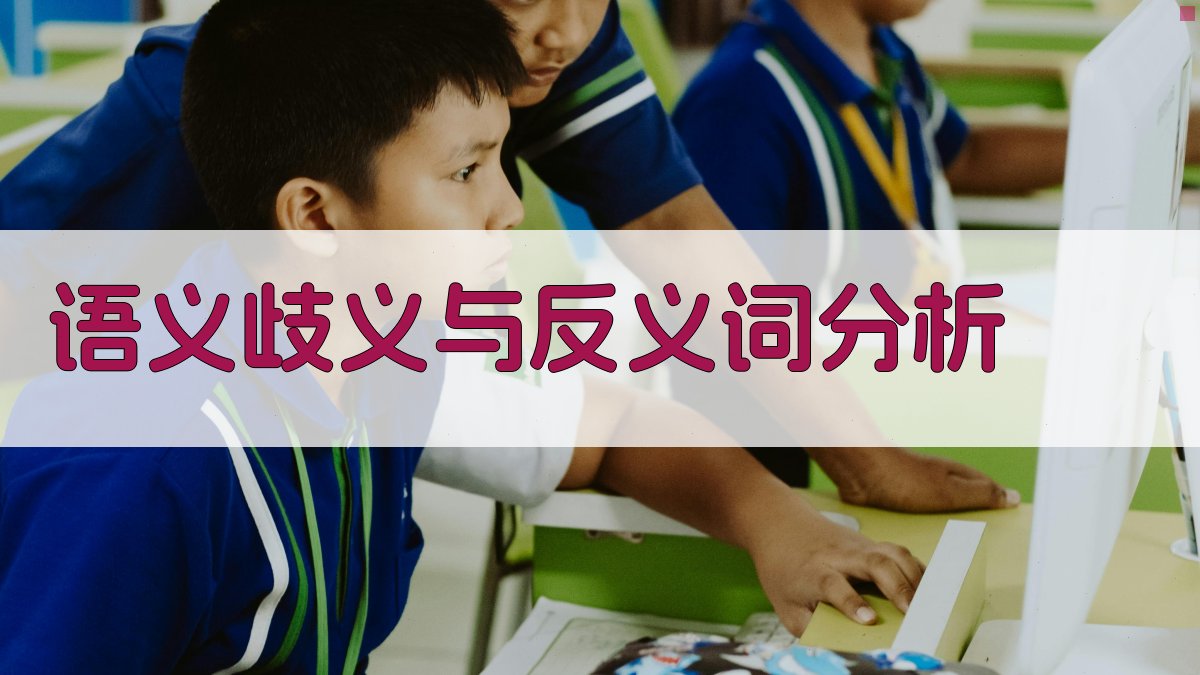 语义歧义与反义词分析 图2