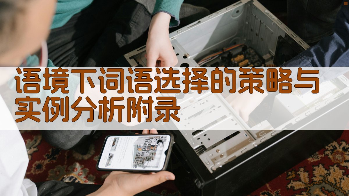 语境下词语选择的策略与实例分析 · 附录 图2