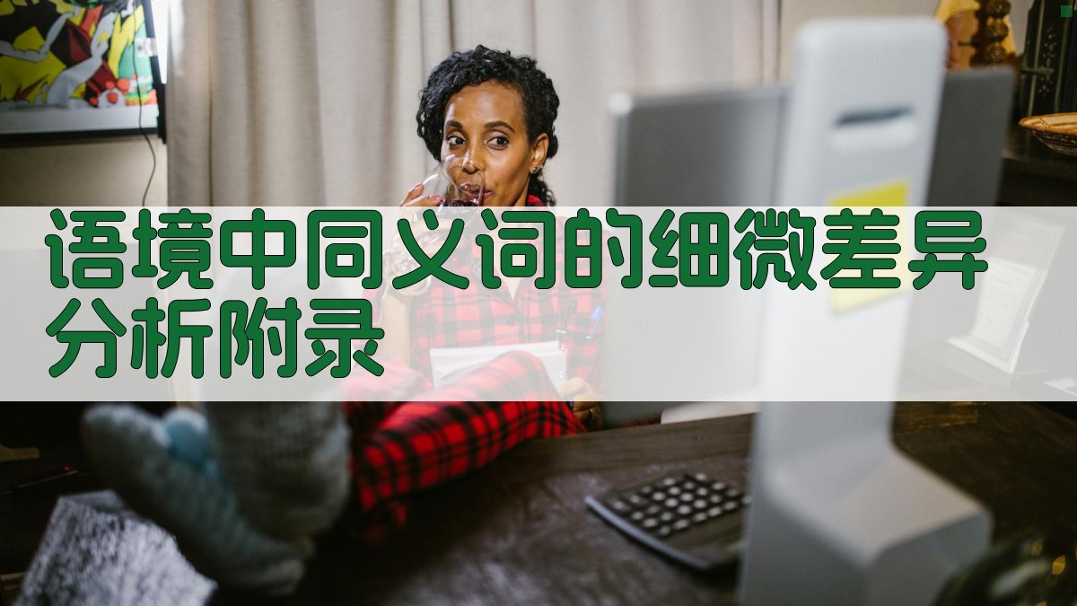 语境中同义词的细微差异分析 · 附录 图4