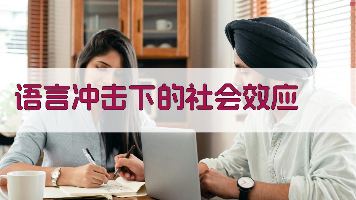 语言冲击下的社会效应 图2