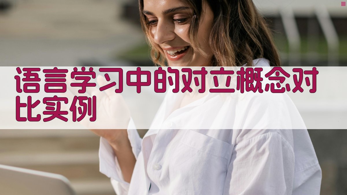 语言学习中的对立概念对比实例 图2