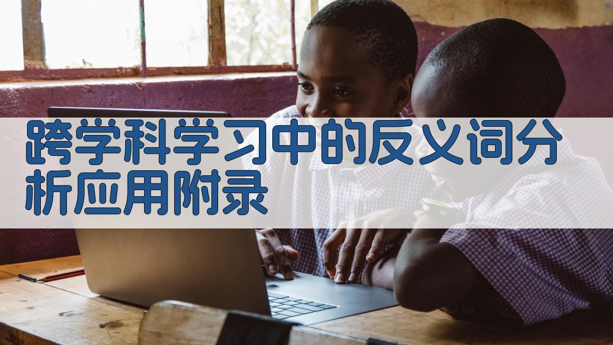 跨学科学习中的反义词分析应用 · 附录 图4