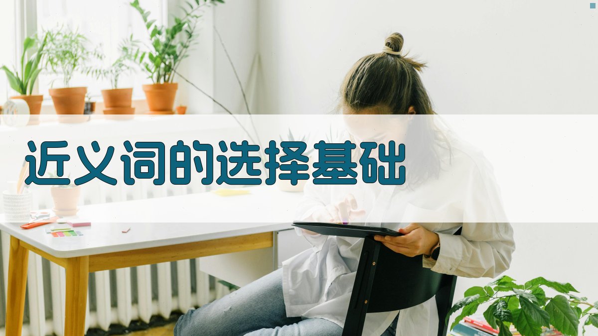 近义词的选择基础 图1