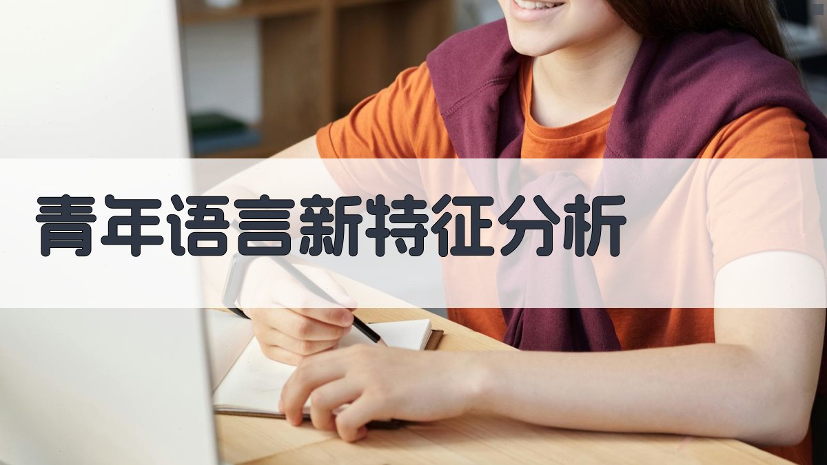 青年语言新特征分析 图1